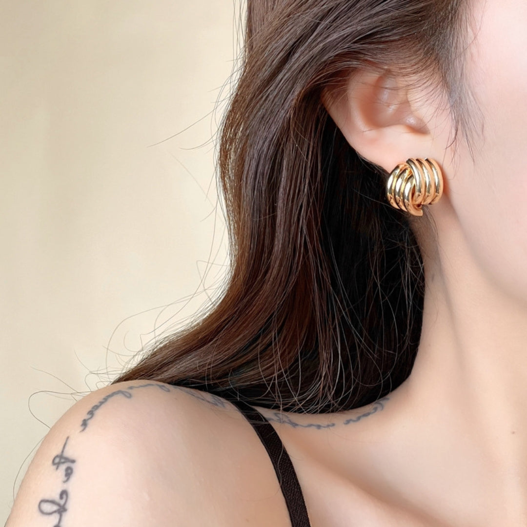 Twisted Luxe Studs Earring