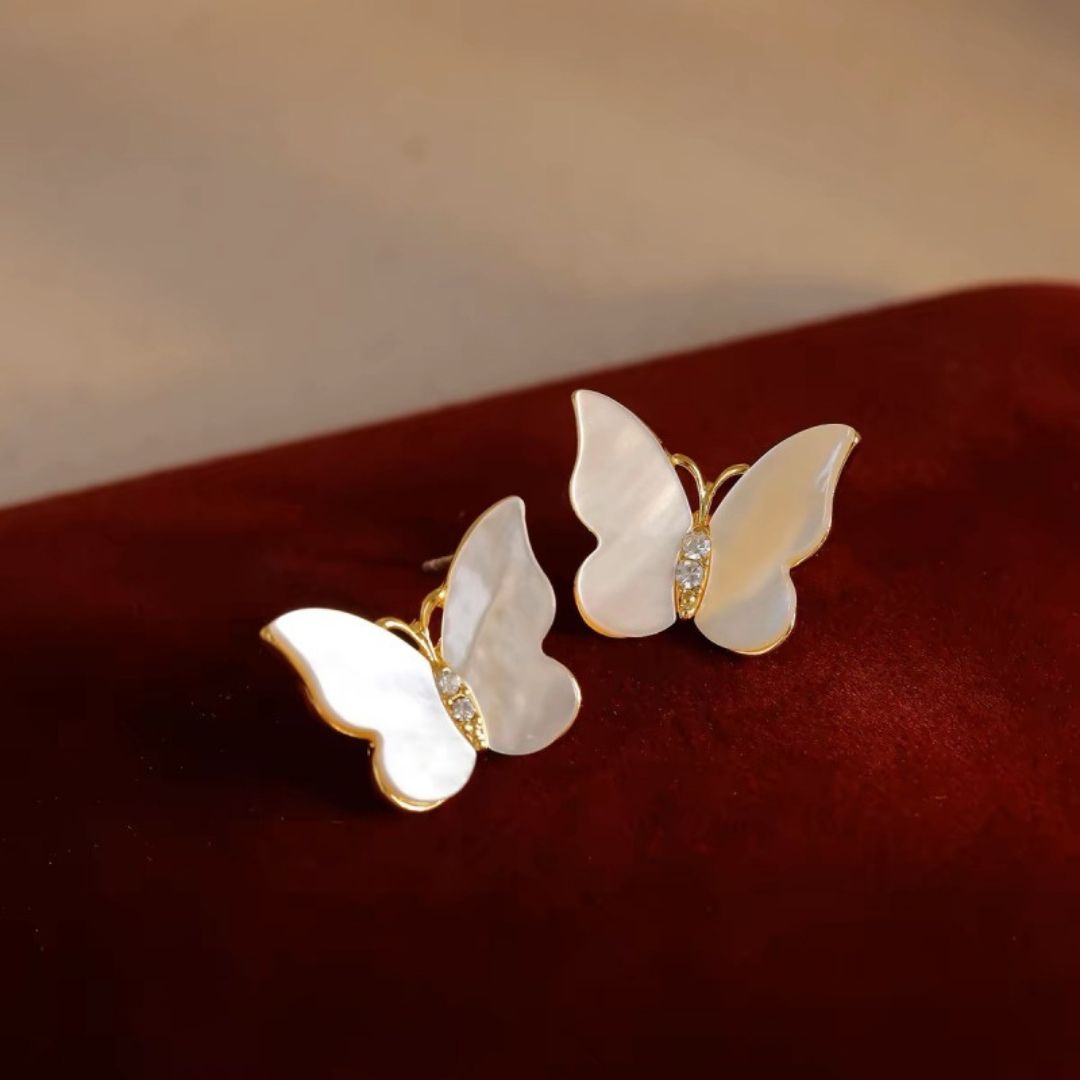 Iridescent Wings Studs Earrings