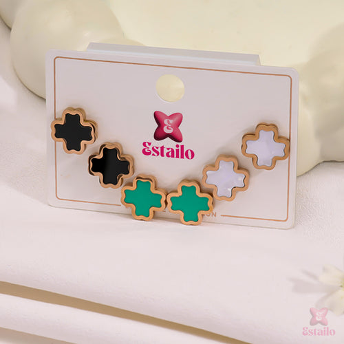 Mini Luxe Studs Combo Earrings