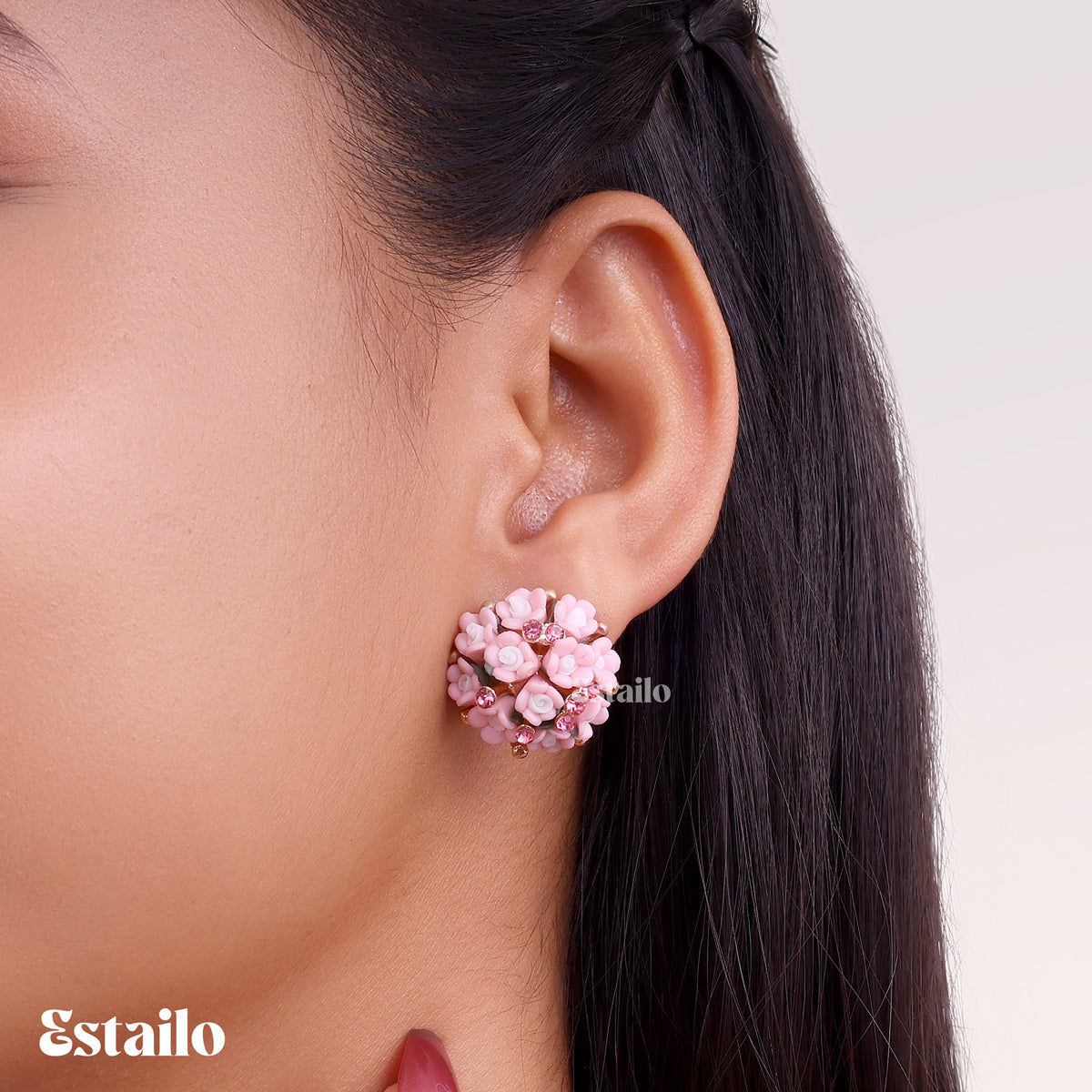 Petite Rose Studs Earring