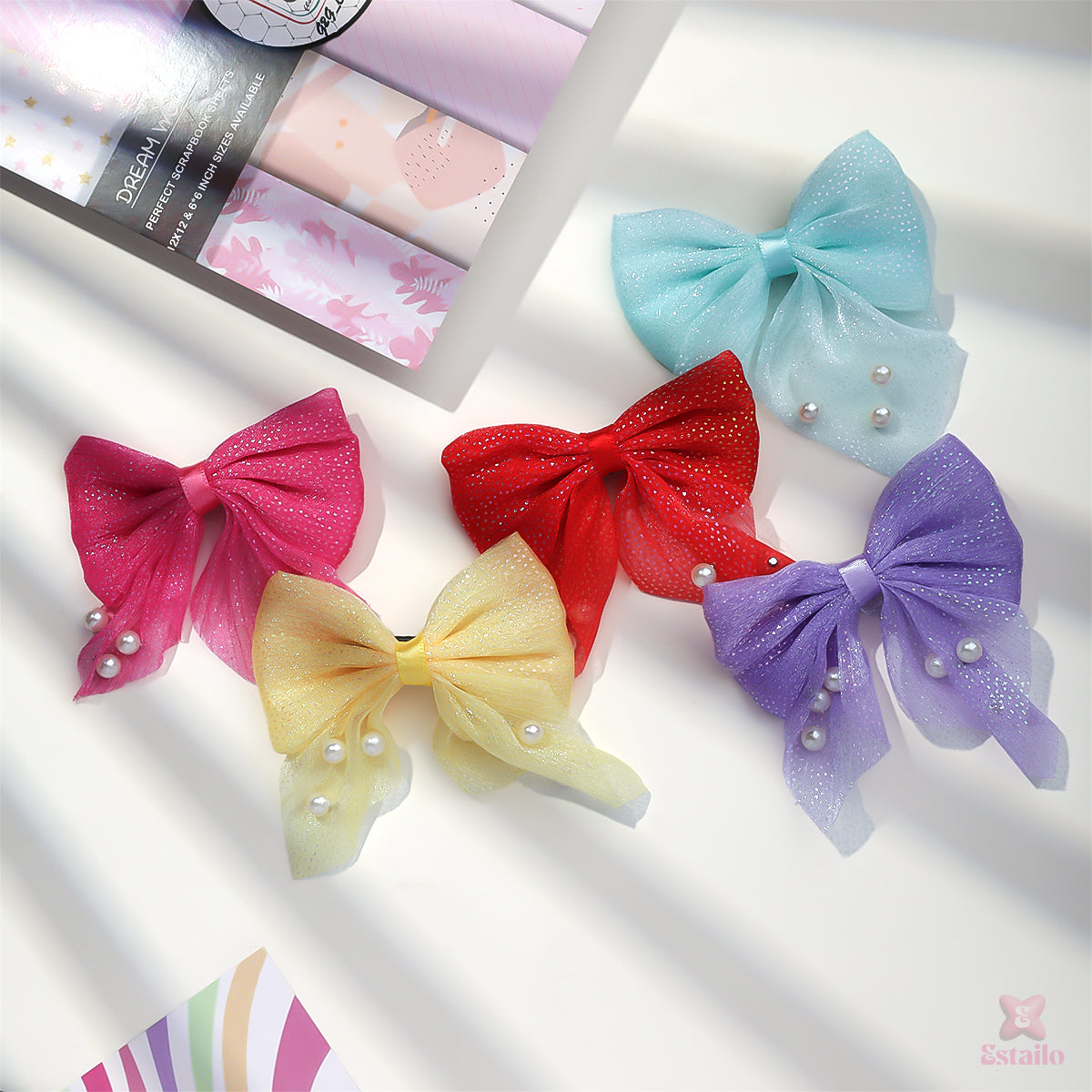 Dainty Pearl Bow Clip (PACK OF 1)