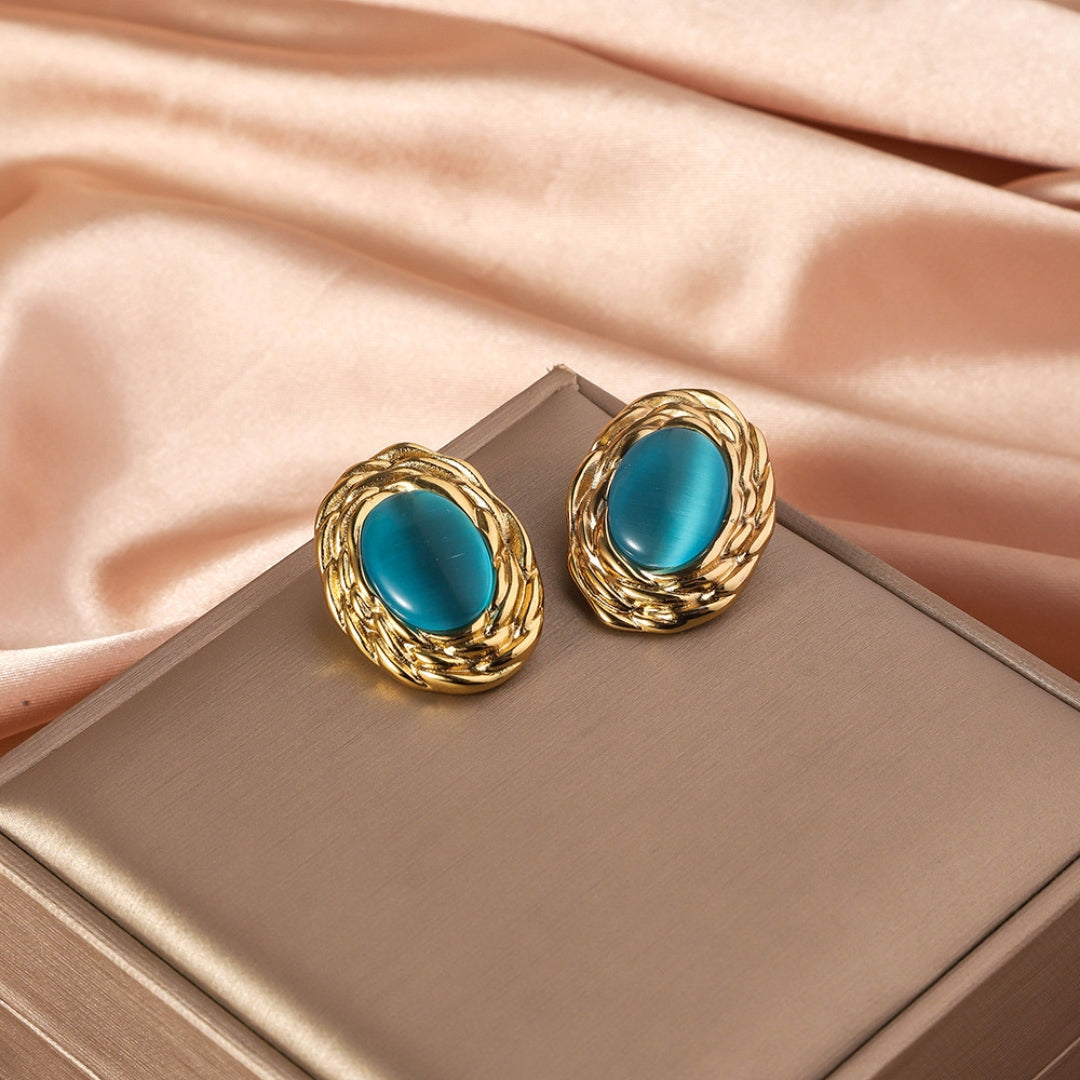 Turquoise Twirl Earrings