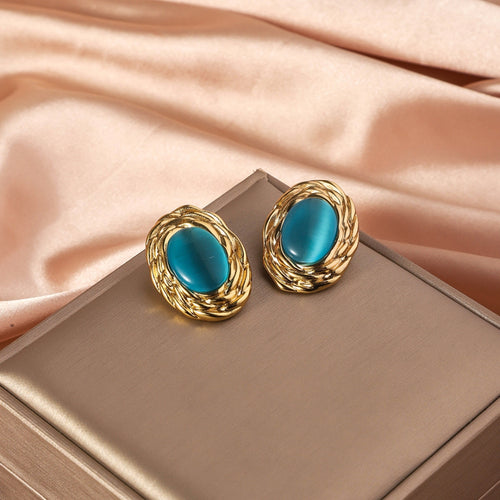 Turquoise Twirl Earrings