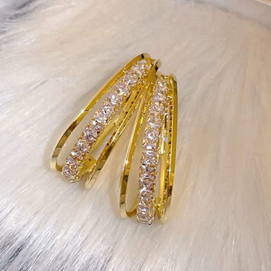 Dazzling Diamond Hooplets Earrings