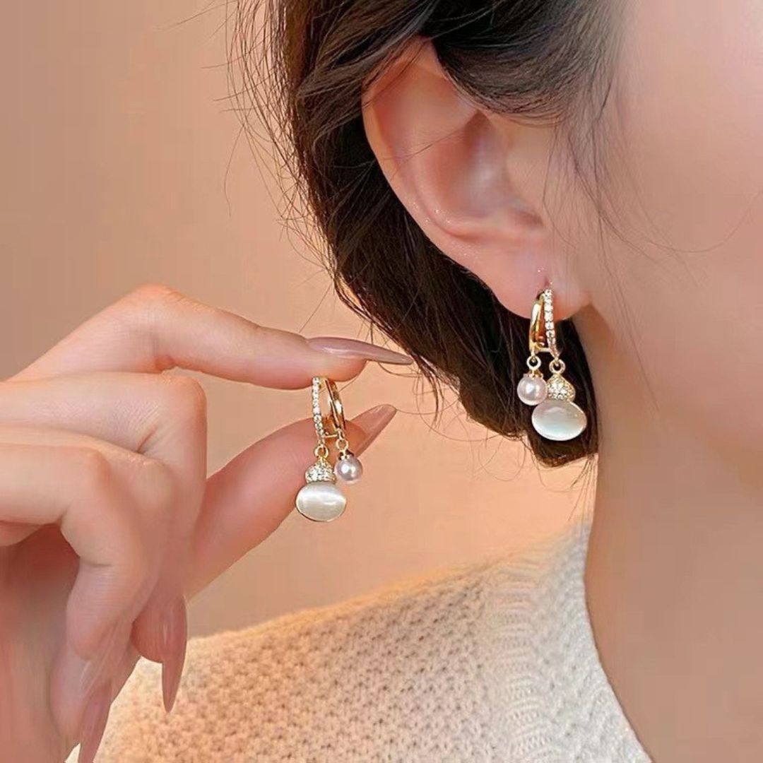 Pearly Cascade Earrings
