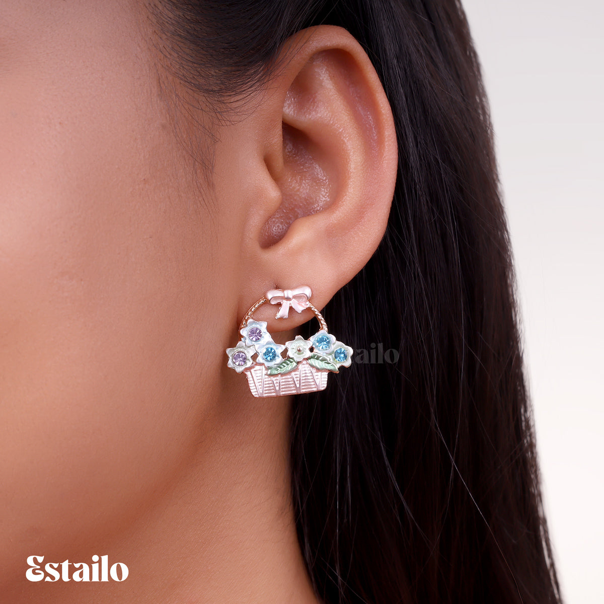 Daisy Basket Studs Earring