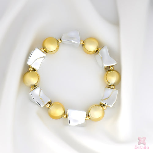 Lemon Swirl Chunky Bracelet
