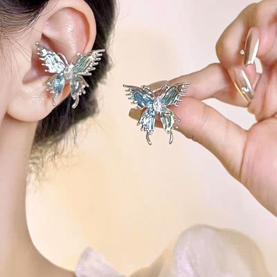 Shimmering Morpho Earrings