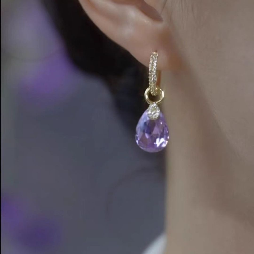 Lilac Luxe Dangle Earrings
