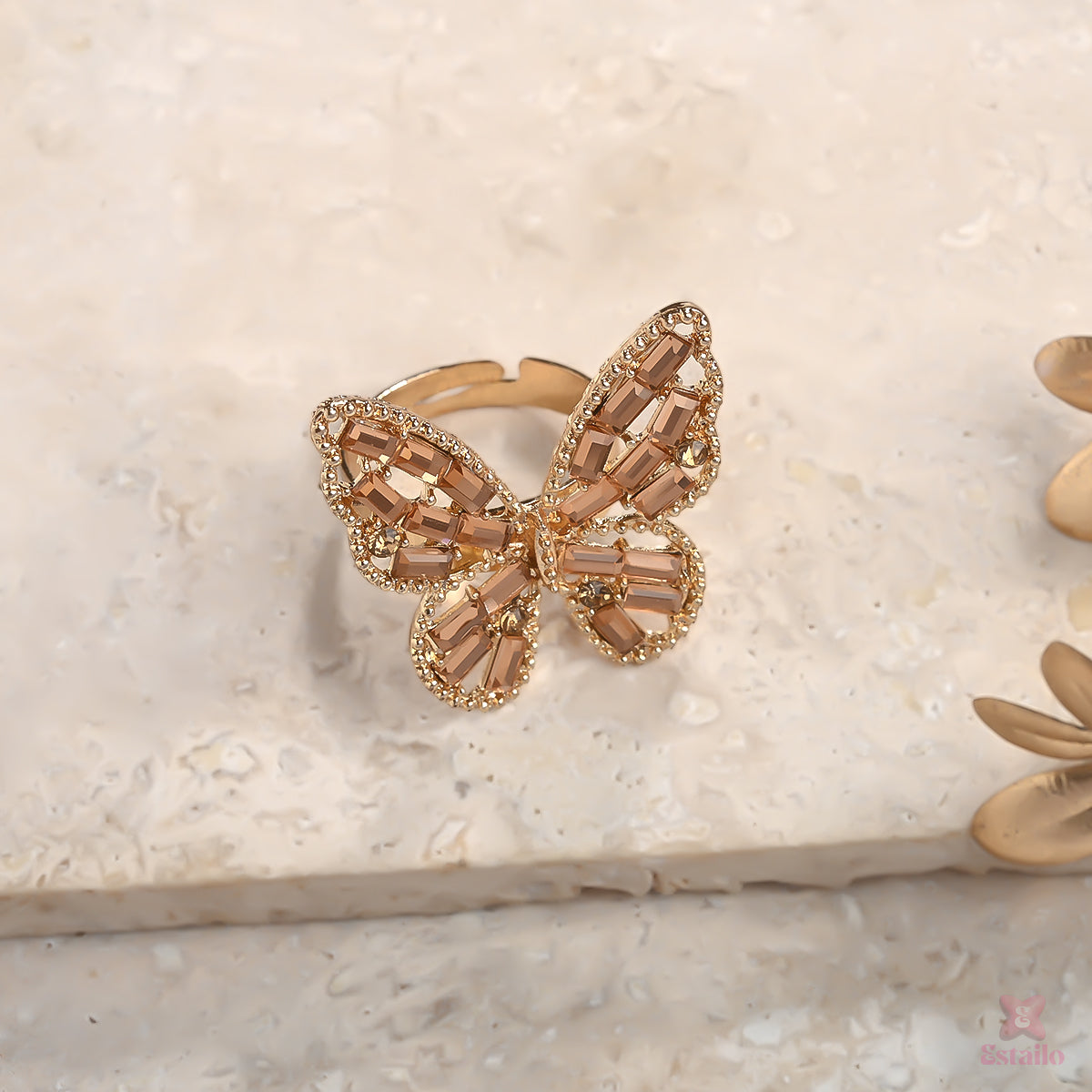 Fairycore Butterfly Ring