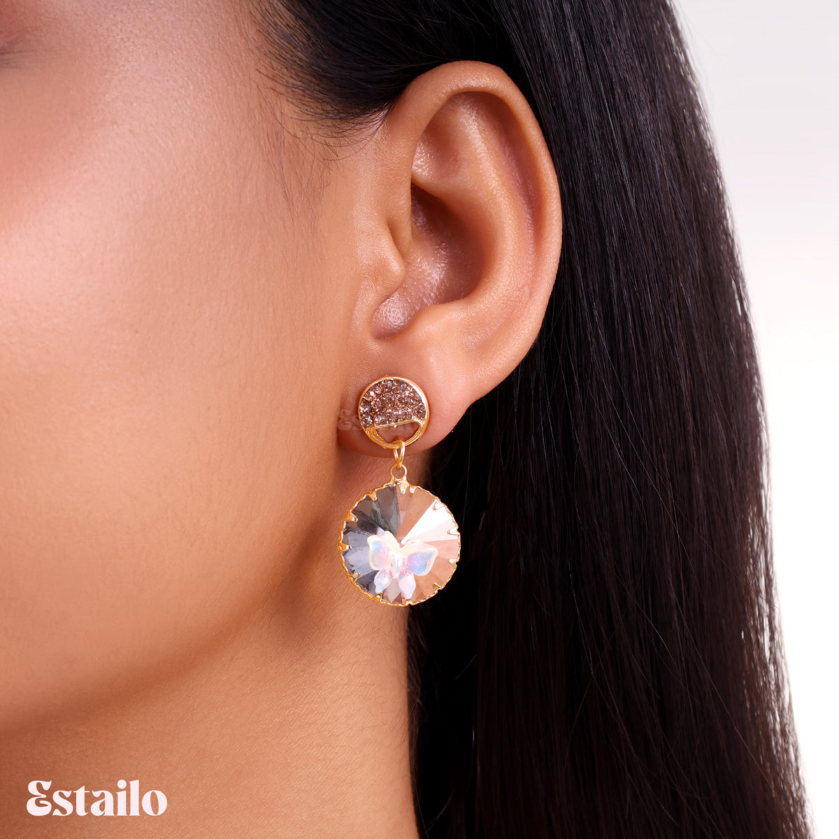 Elsa Princess Butterfly Earrings