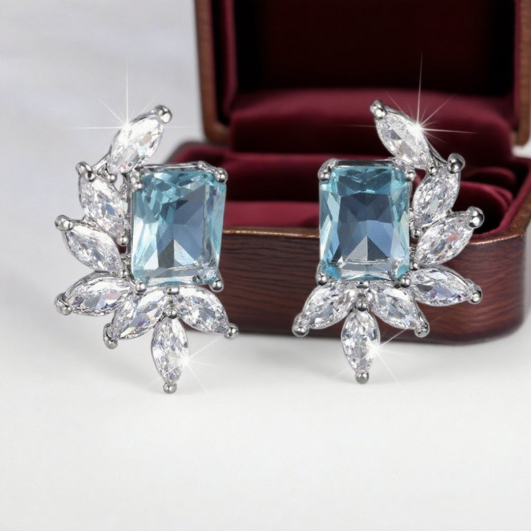 Elysian Aquamarine Glamour Earrings