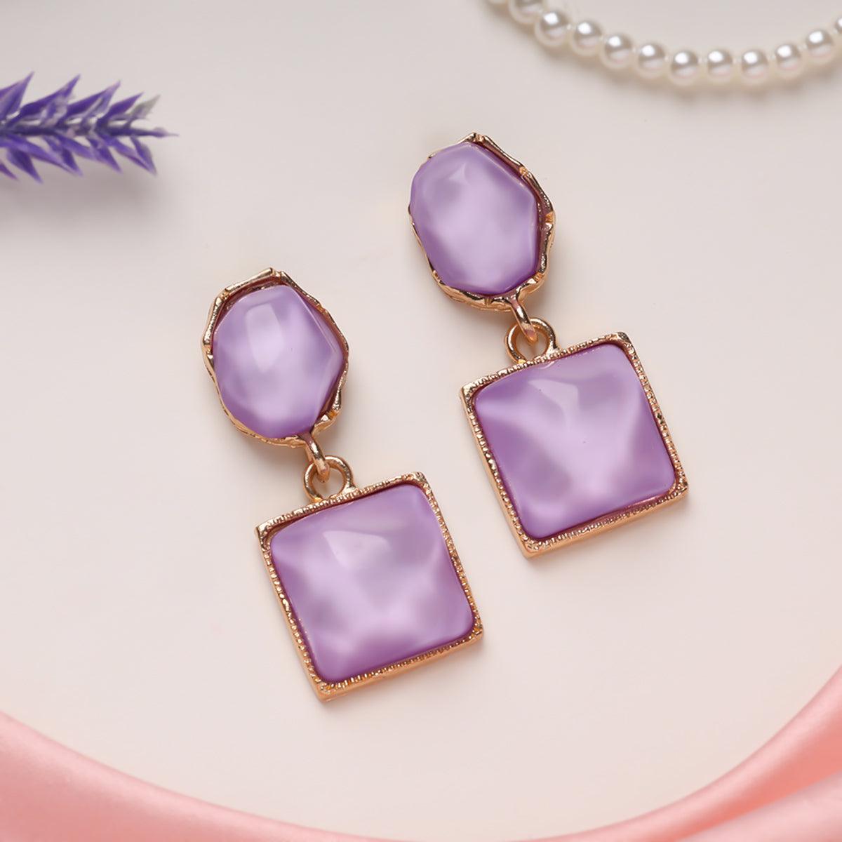 Lavender Luxe Statement Earrings