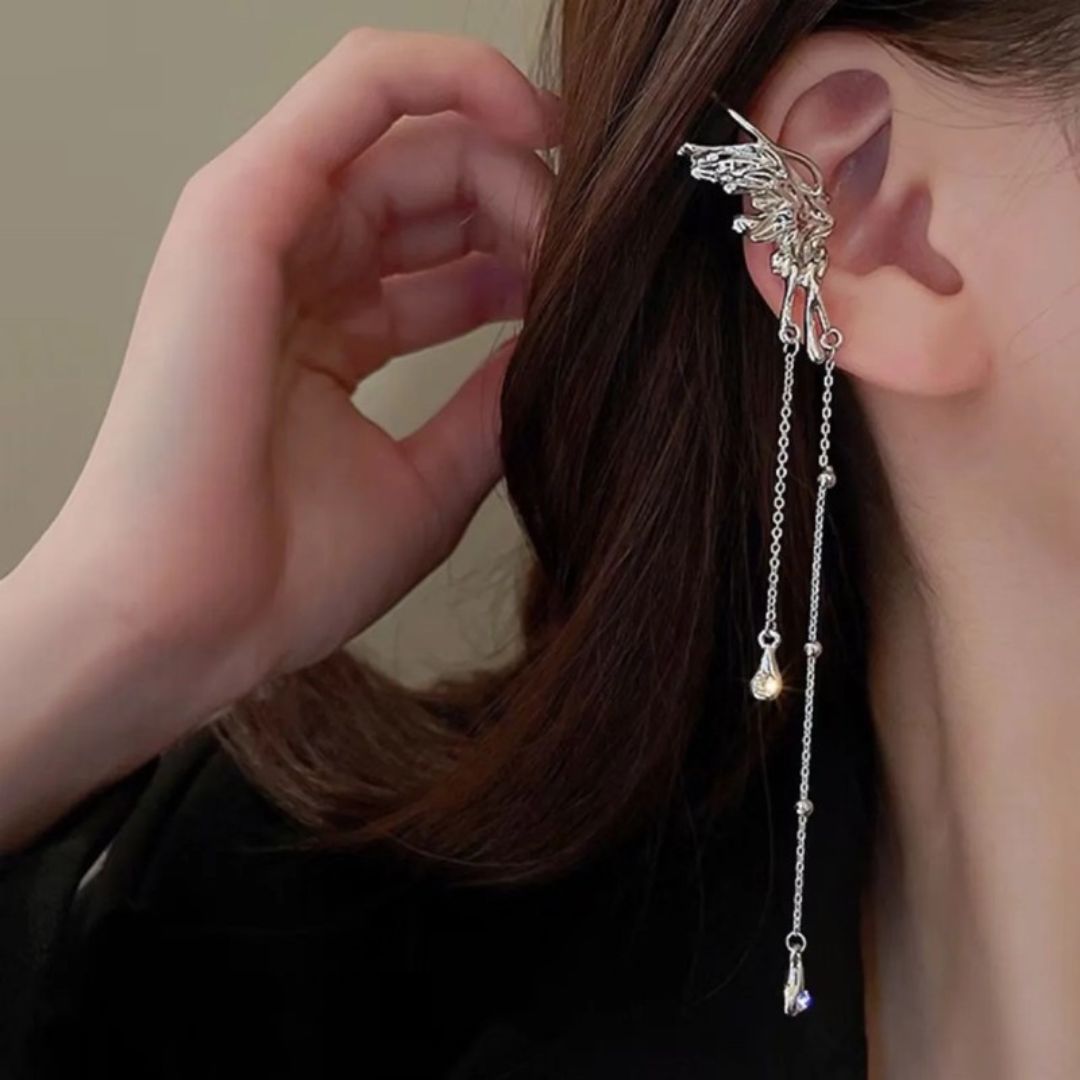Angel Whisper Dangle Ear Wrap Earrings