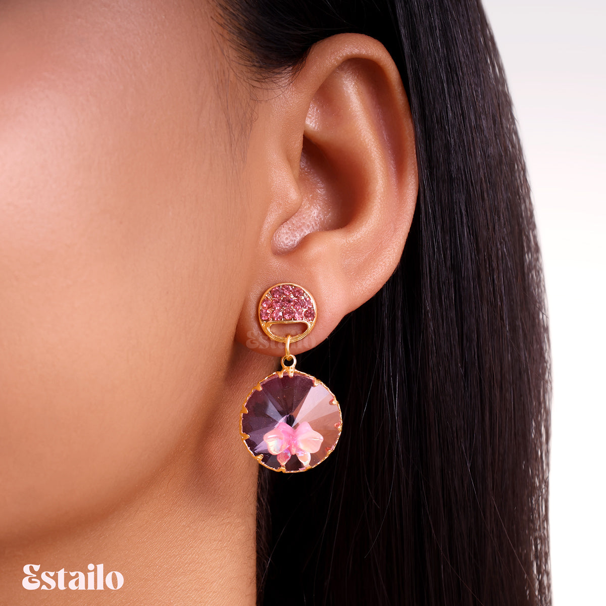 Lilac Dream Drops Earring