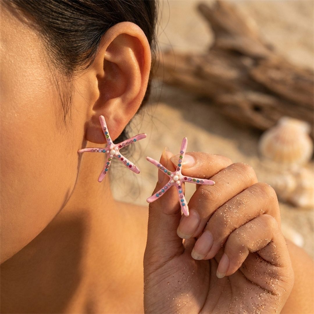 Amalfi Coast Starfish Studs Earrings