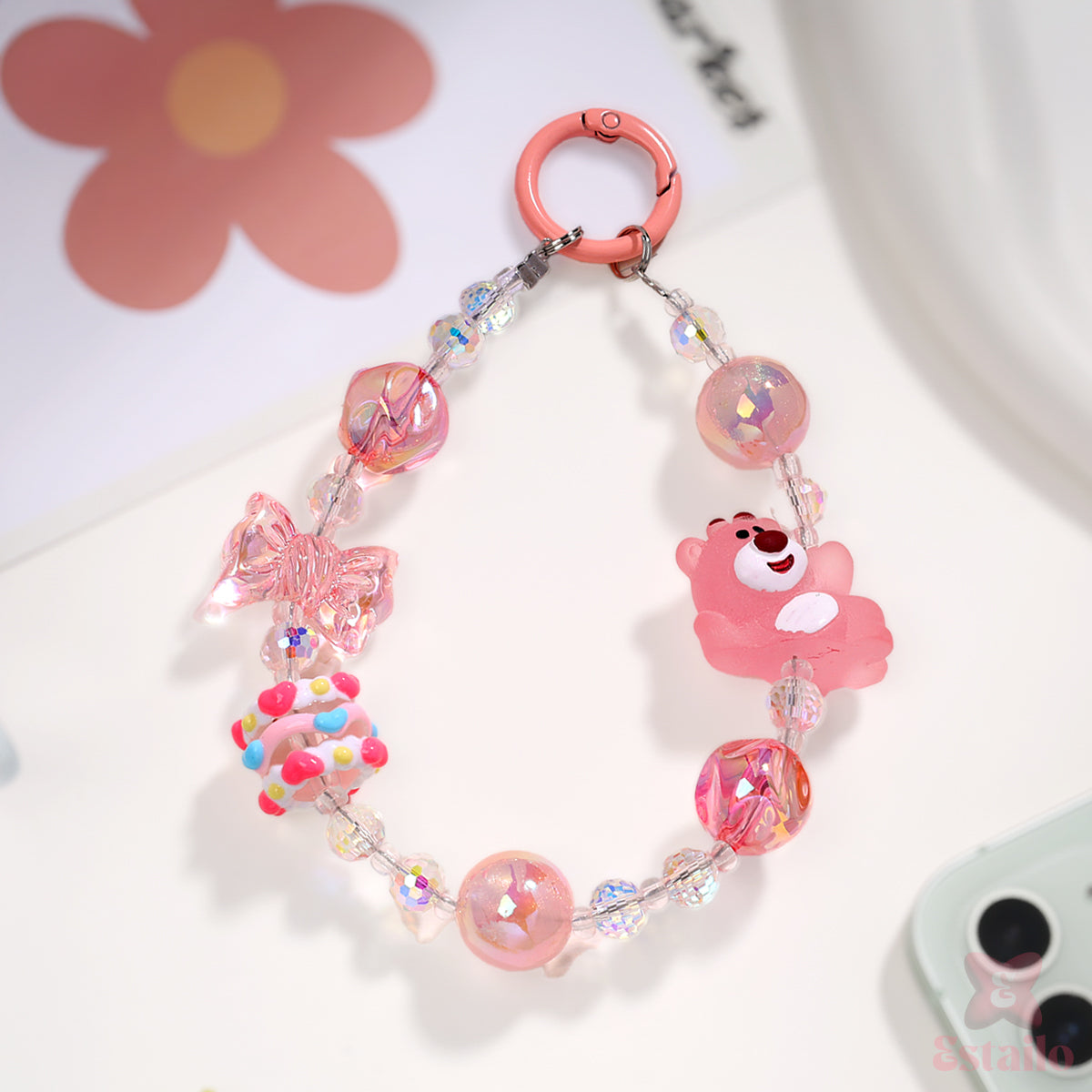 Glam Bear Phone Charm