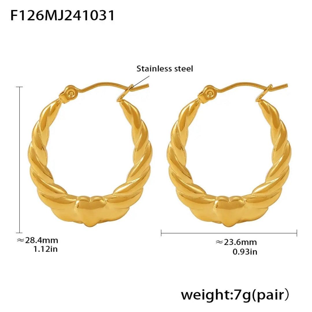 Anti- Tarnish Hoops Earrings