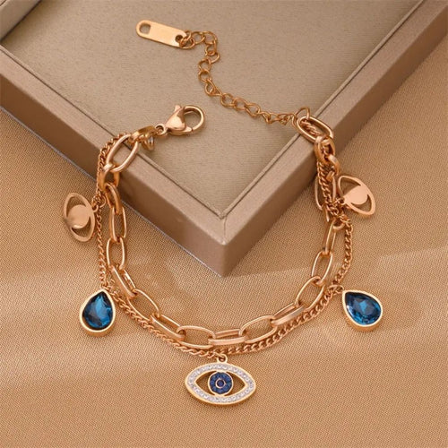 Bronze Evil Eye Luxe Bracelet