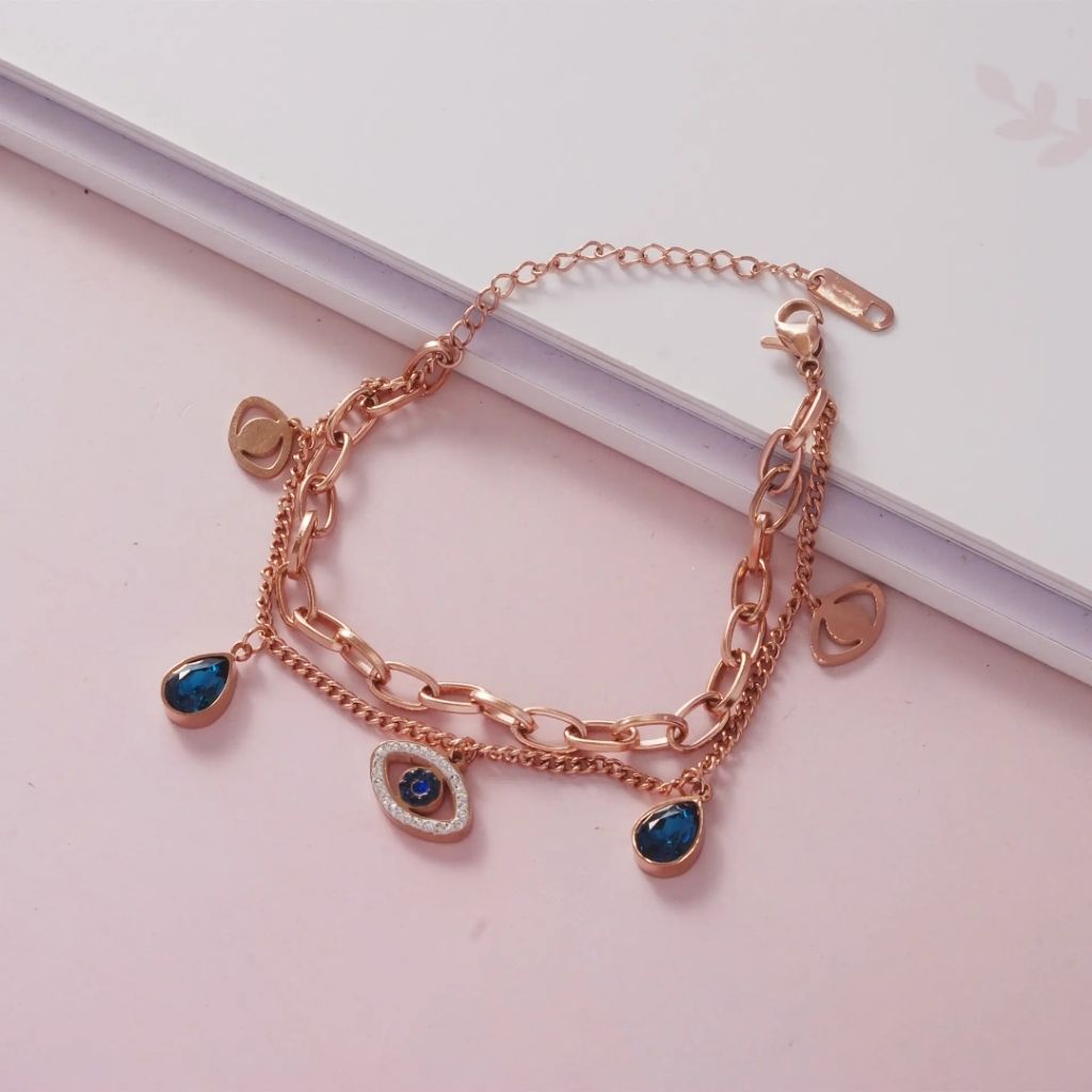 Bronze Evil Eye Luxe Bracelet