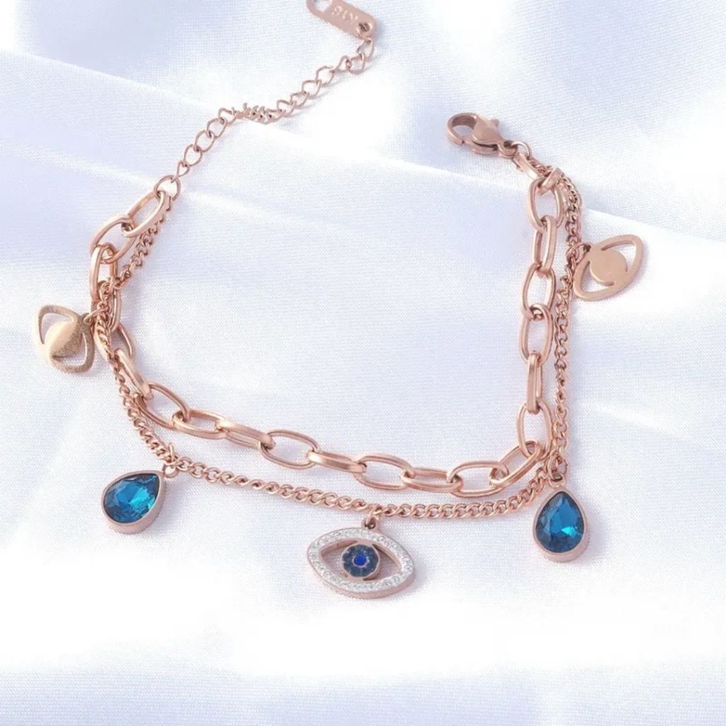Bronze Evil Eye Luxe Bracelet