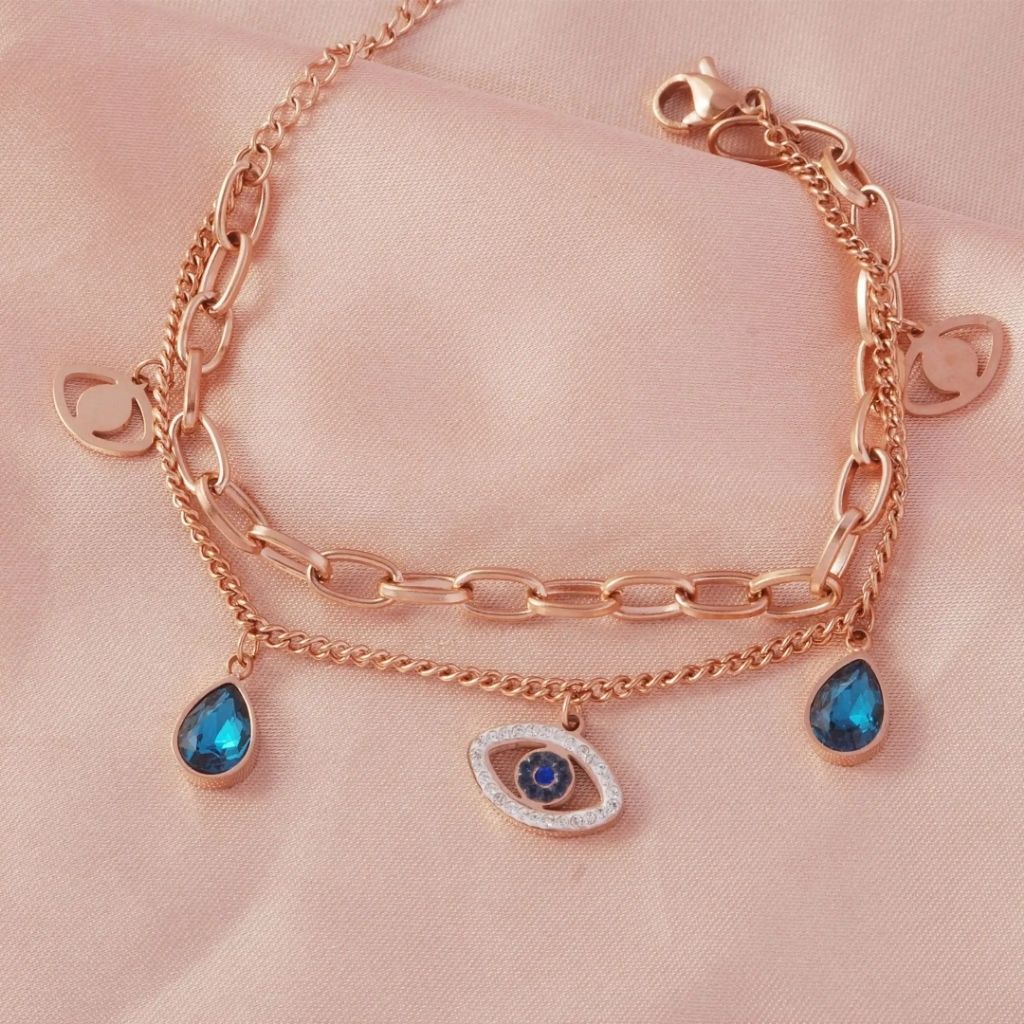 Bronze Evil Eye Luxe Bracelet