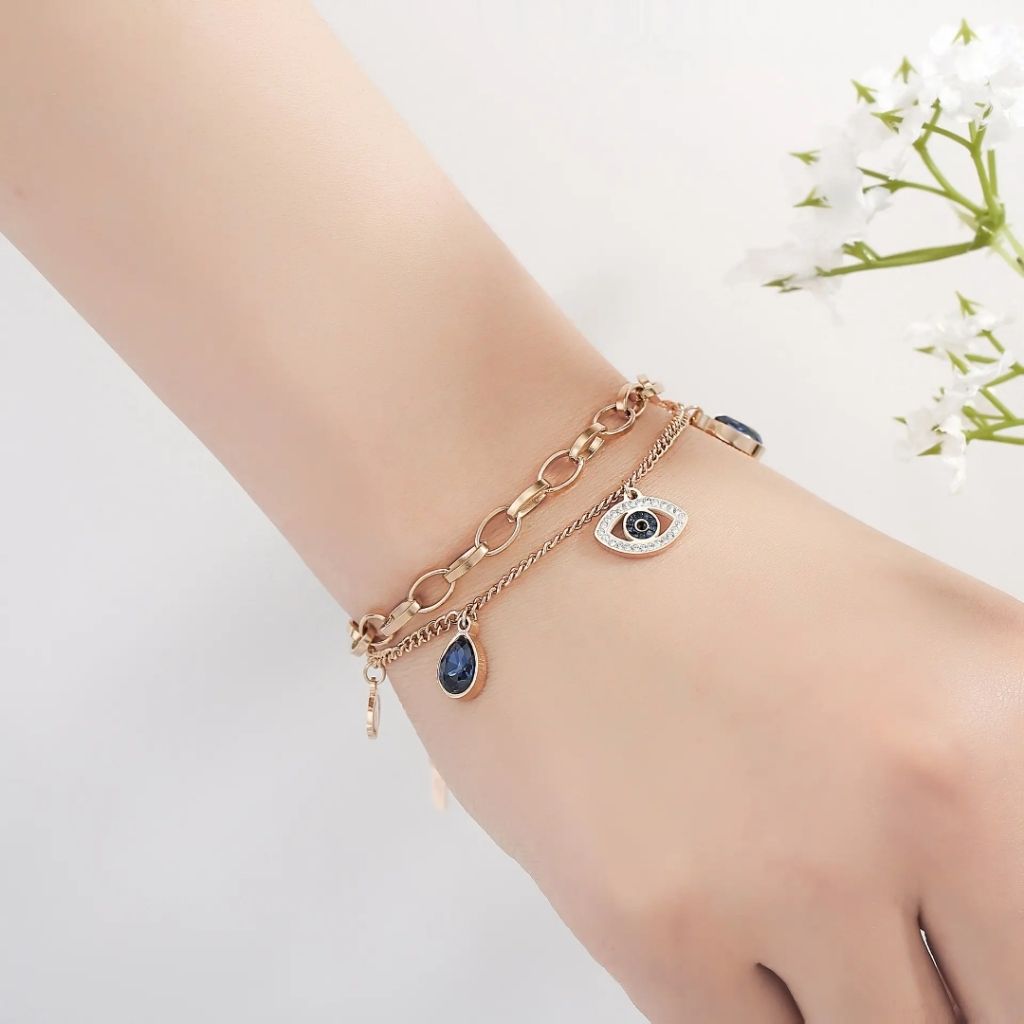 Bronze Evil Eye Luxe Bracelet