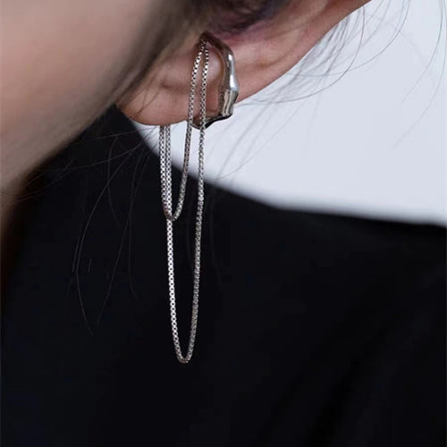 Minimalist Drape Ear Cuff Earrings (Single Ear)