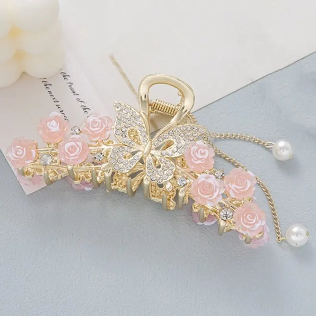 Rose Hair Claw Clip
