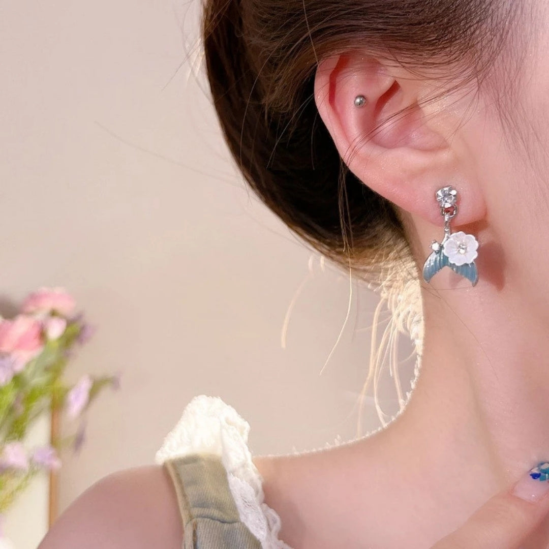 Mystic Tail Blossoms Earrings