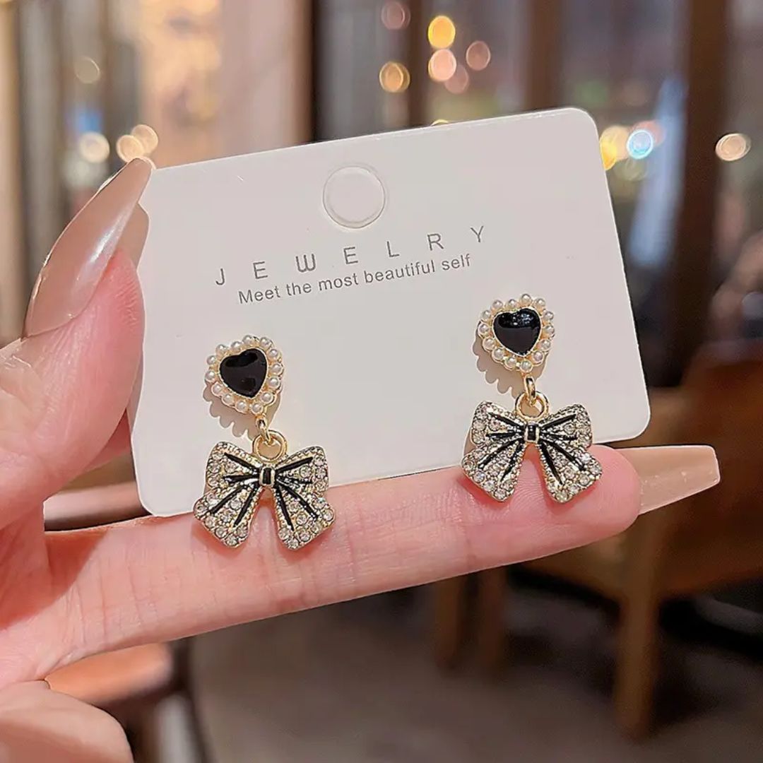 Bling Blogger Bow Earrings