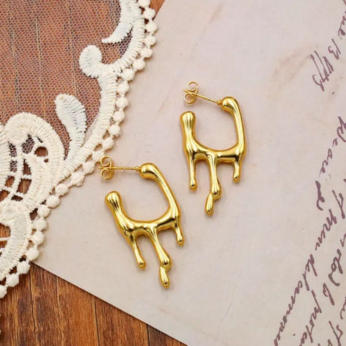 Luxe Melt Hoops Earrings