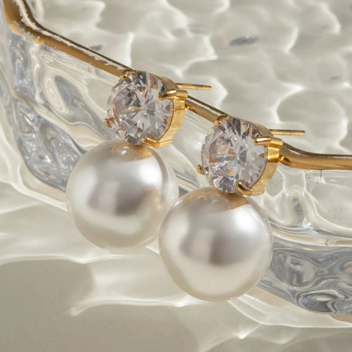 Shell Luxe Stud Earrings
