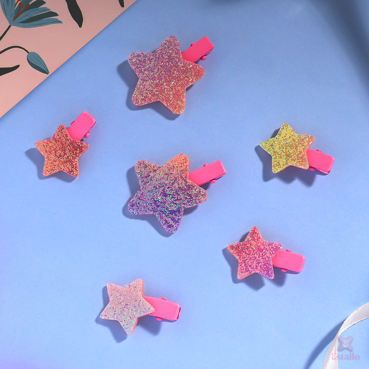 Glitter Galaxy Clips