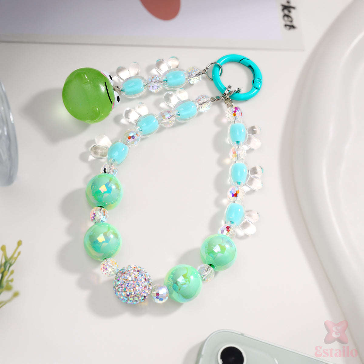 Glow Green Phone Charm