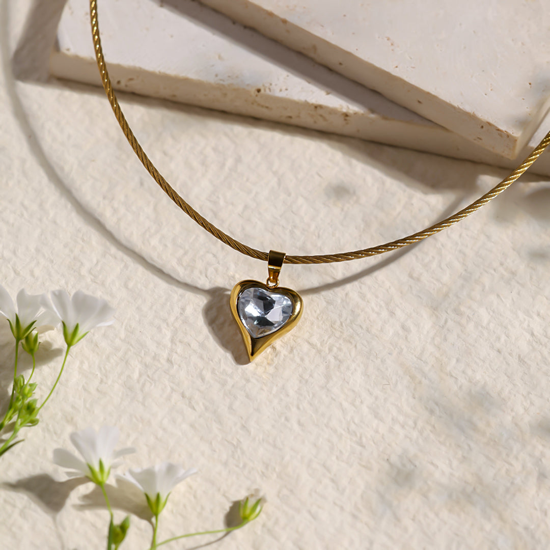 Golden Heart Neckpiece