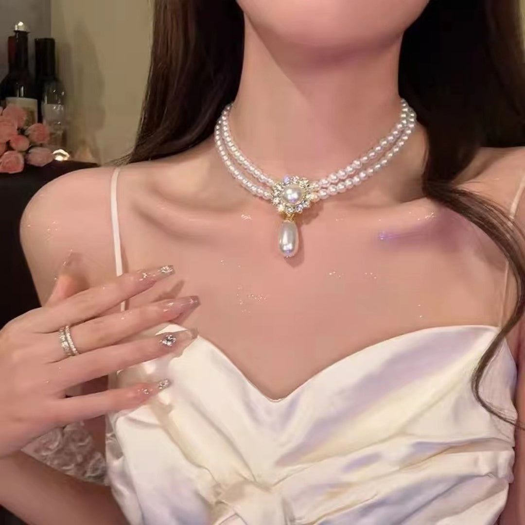 Elegance Cascade Choker Necklace