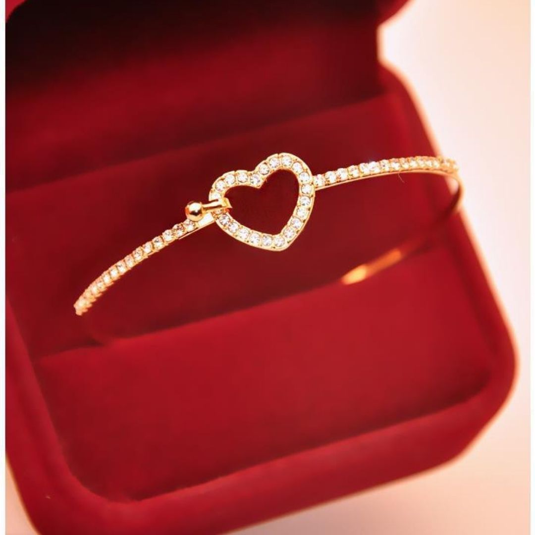Golden Amour Cuff Bracelet