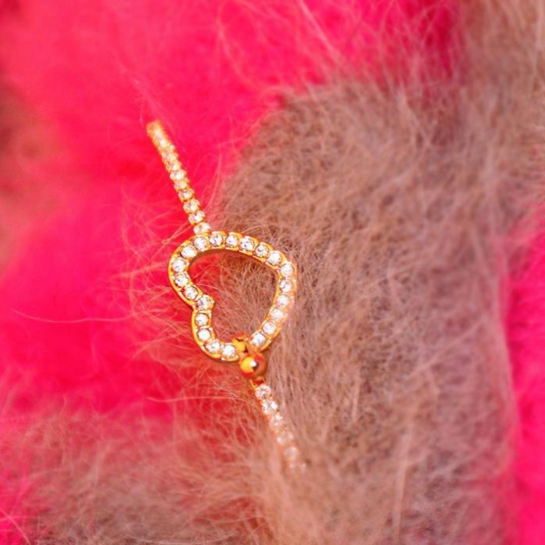 Golden Amour Cuff Bracelet