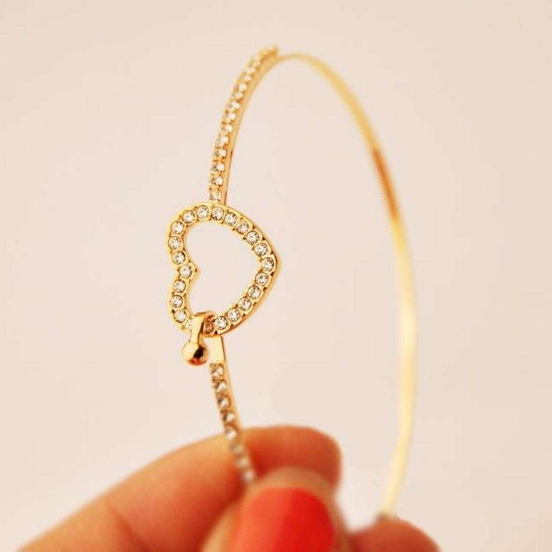 Golden Amour Cuff Bracelet