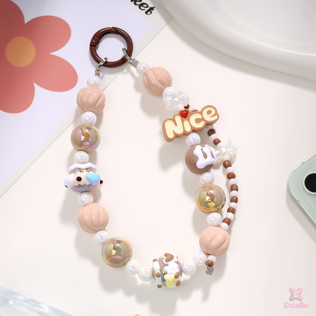 Mocha Phone Charm