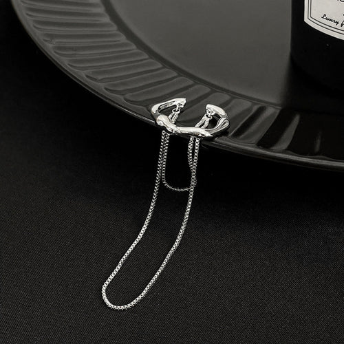 Minimalist Drape Ear Cuff Earrings (Single Ear)