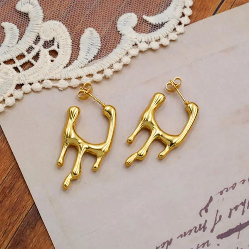 Luxe Melt Hoops Earrings