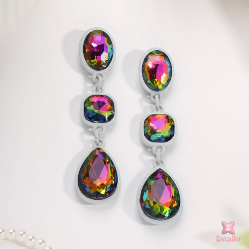 Shimmering Statement Dangles Earring