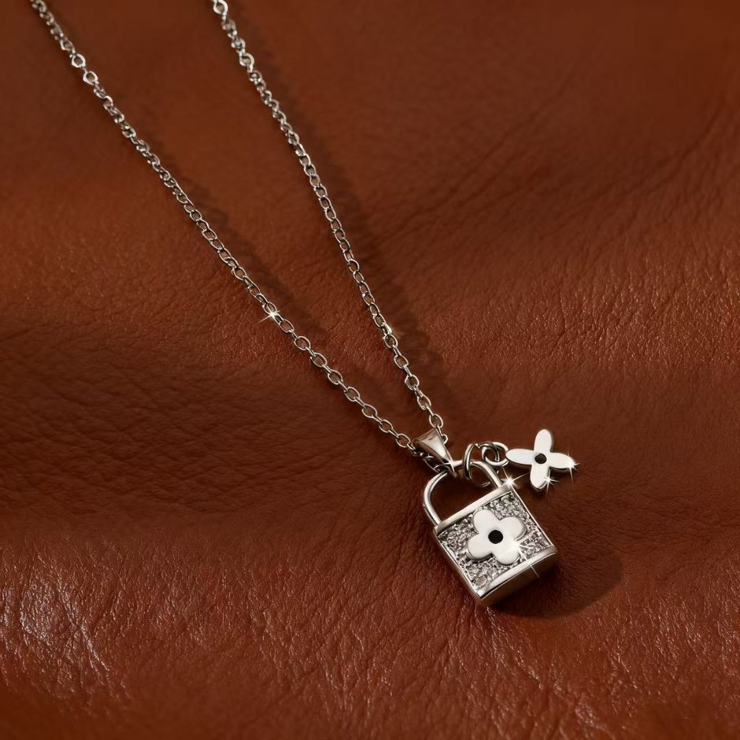 Starlight Secret Padlock Necklace
