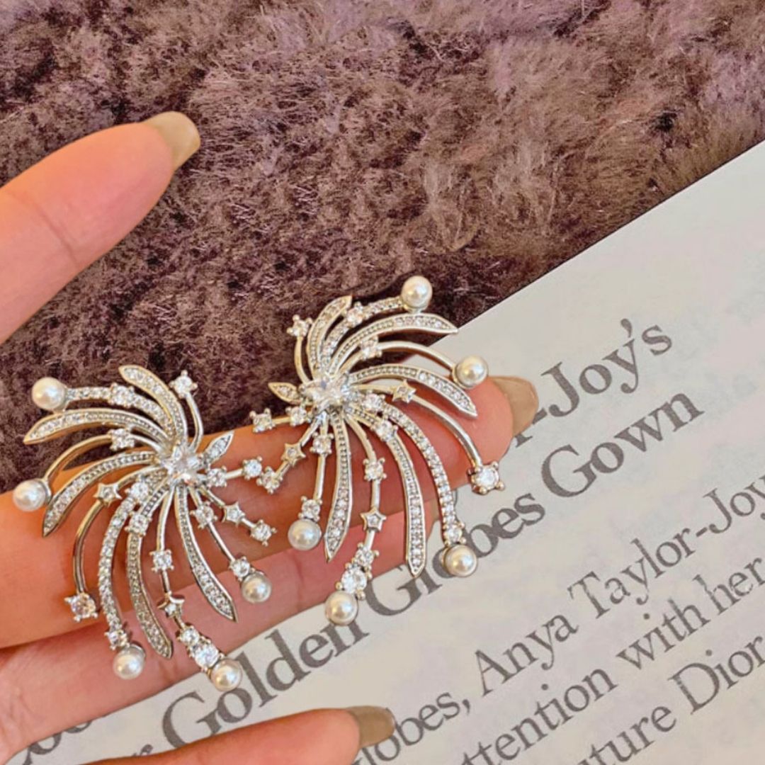 Stardust Comet Studs Earrings