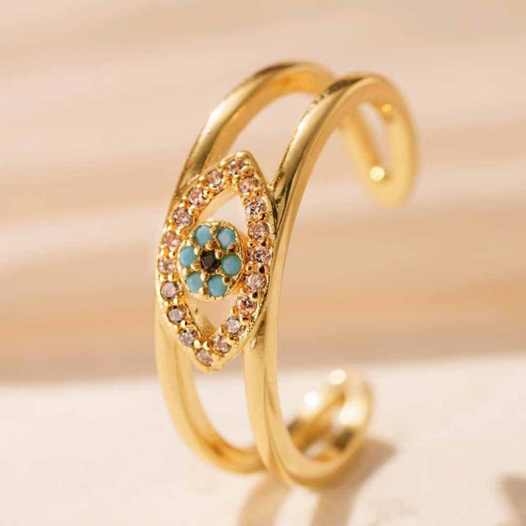 Gilded Iris Layer Ring