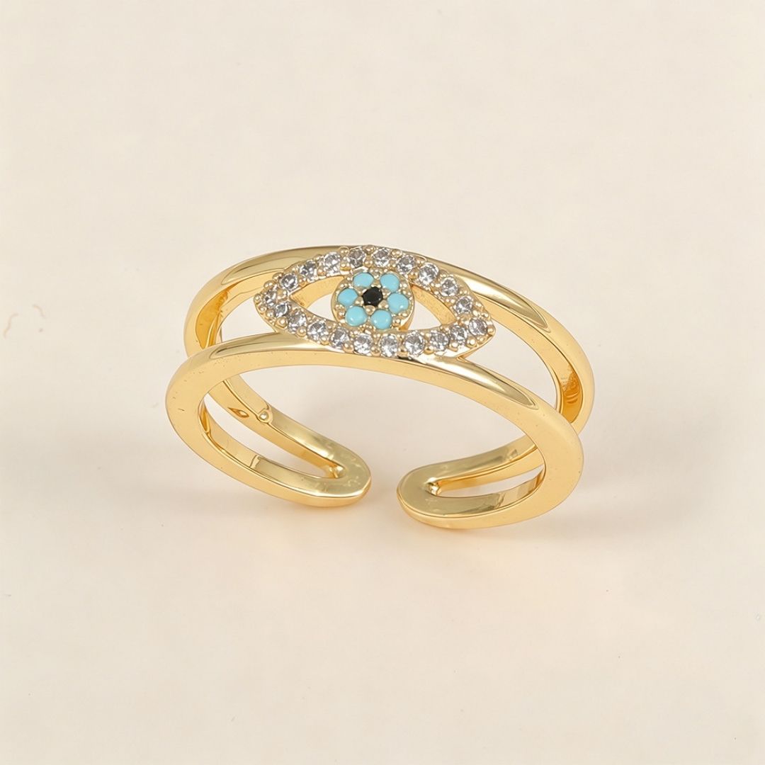 Gilded Iris Layer Ring