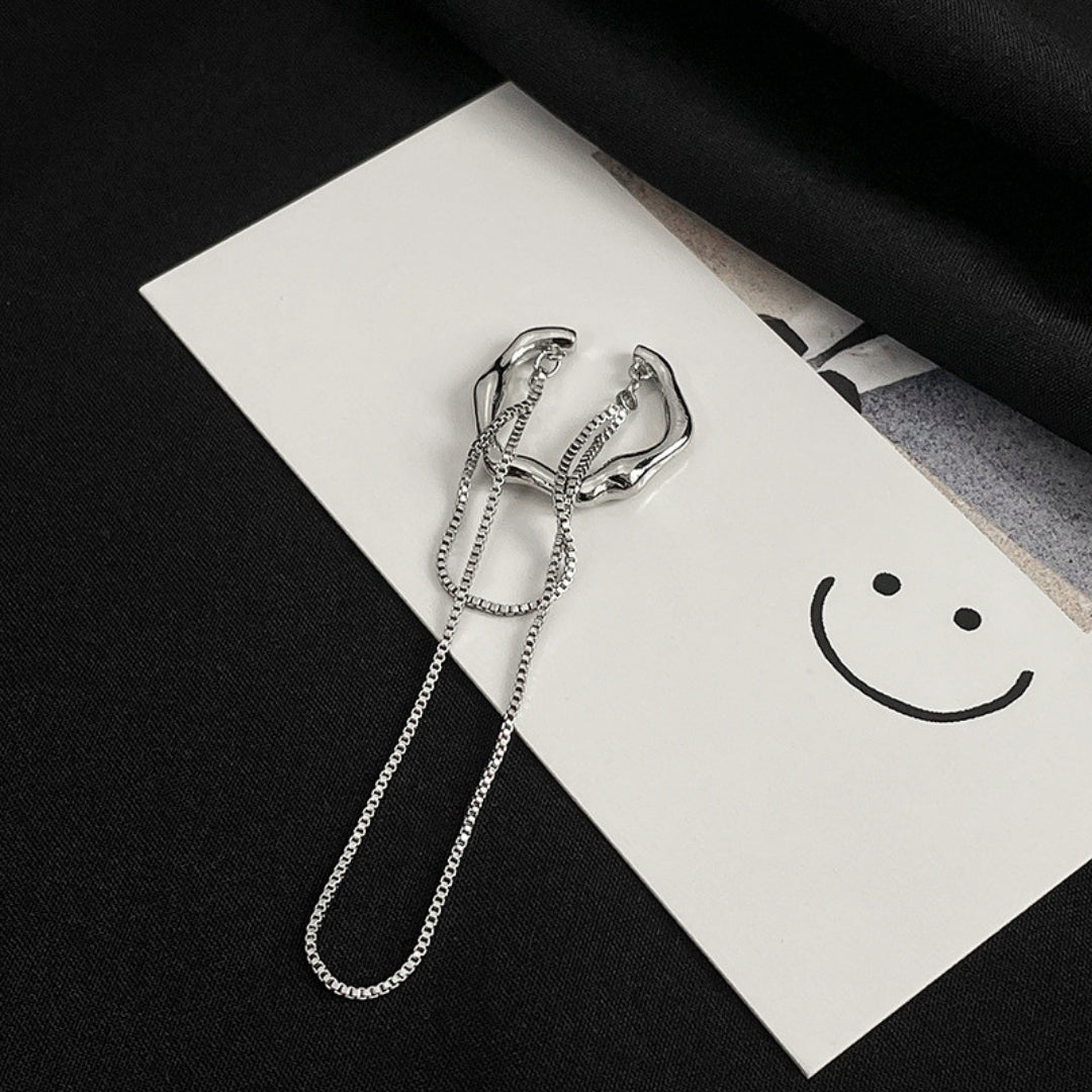 Minimalist Drape Ear Cuff Earrings (Single Ear)