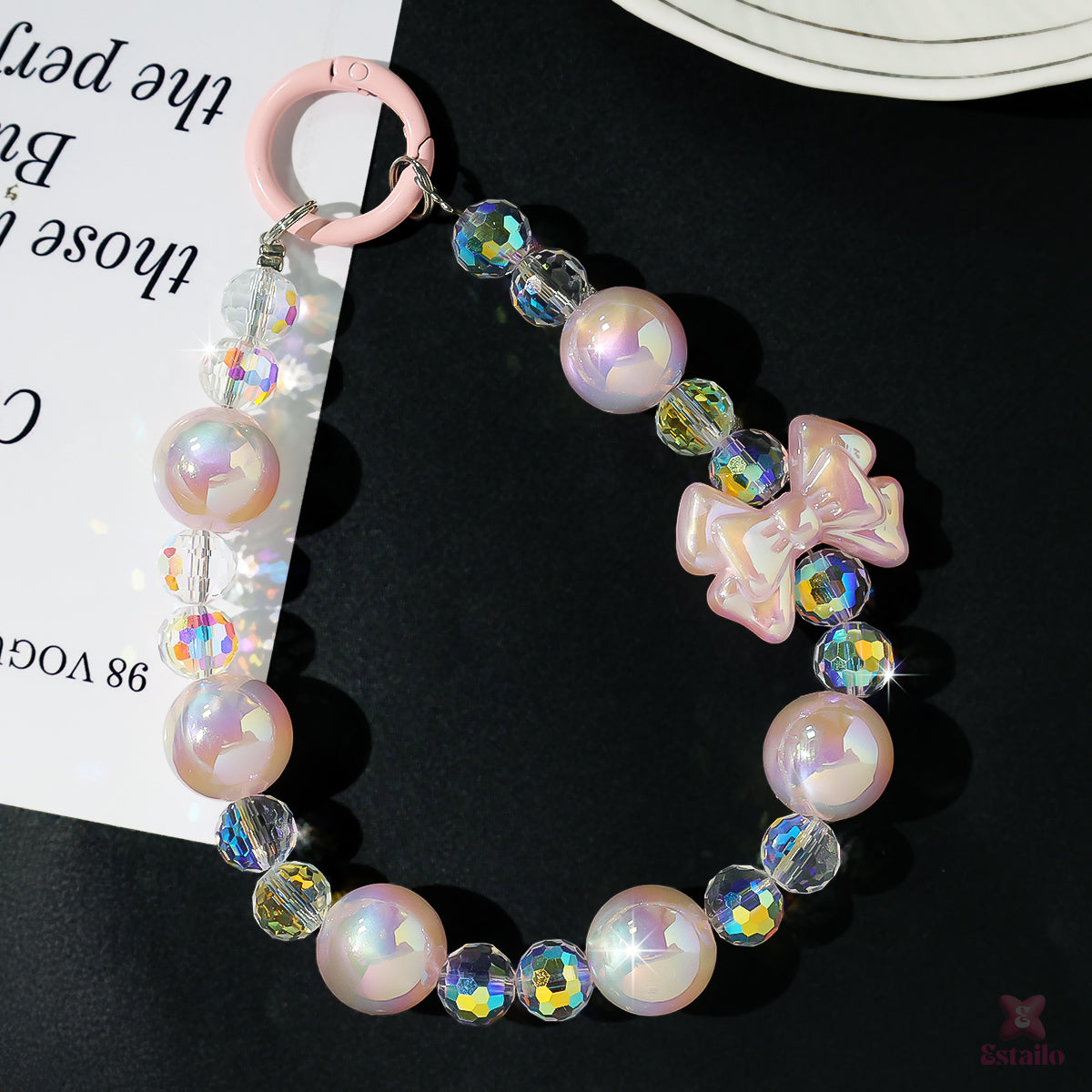 Peach Flutter Phone Charm